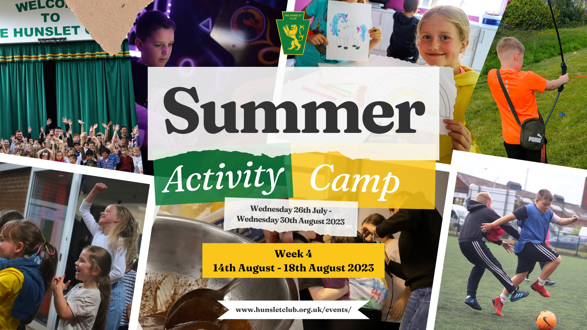 Summer Activity Camp - Week 4 14th August - 18th August 2023